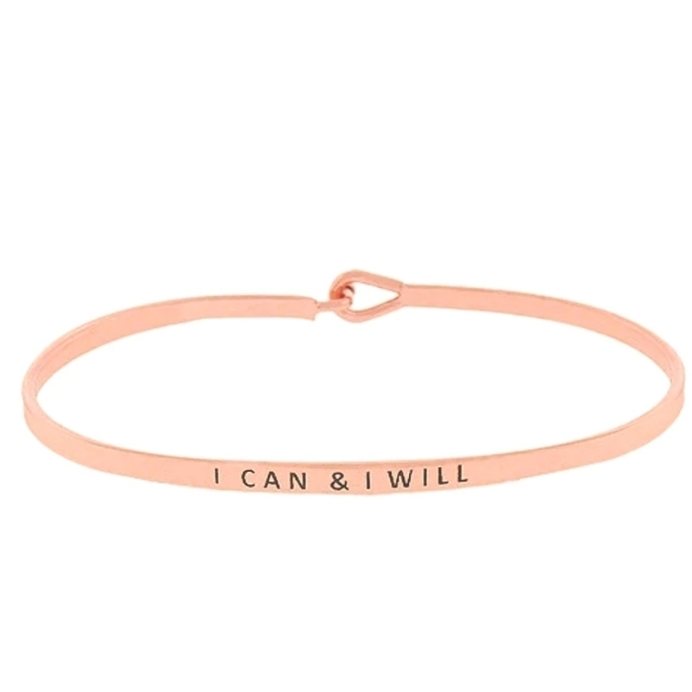 I Can & I Will Bangle NWOT